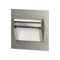 DRACO LED NY 1,5W, infälld trappbelysning, 12VDC, 30lm, 3000K, satin, innovativ monteringsmetod