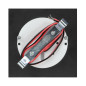 DRACO LED NY 1,5W, infälld trappbelysning, 12VDC, 30lm, 4000K, svart, innovativ monteringsmetod