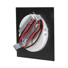 DRACO LED NY 1,5W, infälld trappbelysning, 12VDC, 30lm, 4000K, svart, innovativ monteringsmetod | HandlaSmidigt.se
