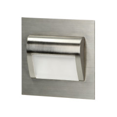 DRACO LED NY 1,5W, infälld trappbelysning, 12VDC, 30lm, 4000K, satin, innovativ monteringsmetod | HandlaSmidigt.se