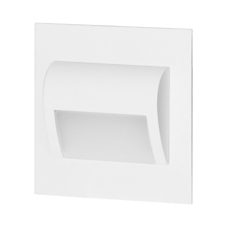 DRACO LED NY 1,5W, infälld trappbelysning, 12VDC, 30lm, 4000K, vit, innovativ monteringsmetod | HandlaSmidigt.se
