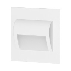 DRACO LED NY 1,5W, infälld trappbelysning, 12VDC, 30lm, 4000K, vit, innovativ monteringsmetod