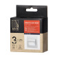 DRACO LED NY 1,5W, infälld trappbelysning, 12VDC, 30lm, 6000K, vit, innovativ monteringsmetod
