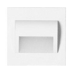 DRACO LED NY 1,5W, infälld trappbelysning, 12VDC, 30lm, 6000K, vit, innovativ monteringsmetod | HandlaSmidigt.se