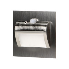 DRACO LED NY 1,5W, infälld trappbelysning, 12VDC, 30lm, 3000K, satin, rörelse- och skymningssensor | HandlaSmidigt.se
