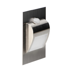DRACO LED NY 1,5W, infälld trappbelysning, 12VDC, 30lm, 4000K, satin, rörelse- och skymningssensor | HandlaSmidigt.se