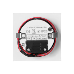 DRACO LED NY 1,5W, infälld trappbelysning, 12VDC, 30lm, 6000K, vit, rörelse- och skymningssensor | HandlaSmidigt.se
