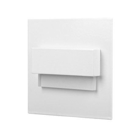 TRACO LED 1,5W, infälld trappbelysning, 12VDC, 30lm, 3000K, vit, innovativ monteringsmetod | HandlaSmidigt.se