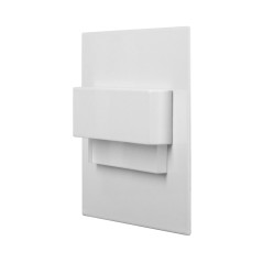 TRACO LED 1,5W, infälld trappbelysning, 12VDC, 30lm, 3000K, vit, innovativ monteringsmetod | HandlaSmidigt.se