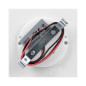 TRACO LED 1,5W, infälld trappbelysning, 12VDC, 30lm, 3000K, vit, innovativ monteringsmetod