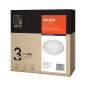 MARIN, takplafond med en mikrovågsrörelsesensor, 60W, E27, IP20, mattglas