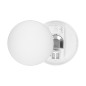 MARIN, takplafond med en mikrovågsrörelsesensor, 60W, E27, IP20, mattglas