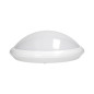 BREVA, takplafond med en mikrovågsrörelsedetektor, 60W, E27, IP44, mjölkfärgad polykarbonat