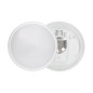 BREVA, takplafond med en mikrovågsrörelsedetektor, 60W, E27, IP44, mjölkfärgad polykarbonat