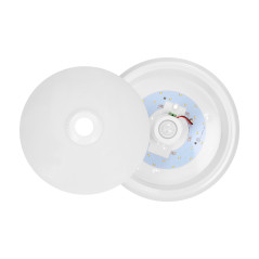 ZONDA LED 12W, taklampa med rörelsesensor, 800lm, IP20, 4000K, mjölkfärgad polykarbonat, vit | HandlaSmidigt.se