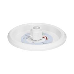 ZONDA LED 12W, taklampa med rörelsesensor, 800lm, IP20, 4000K, mjölkfärgad polykarbonat, vit | HandlaSmidigt.se