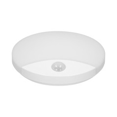 VIRAZON LED 15W, taklampa med rörelsesensor, 1050lm, IP44, 4000K, mjölkfärgad polykarbonat, vit | HandlaSmidigt.se