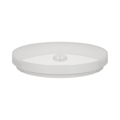 VIRAZON LED 15W, taklampa med rörelsesensor, 1050lm, IP44, 4000K, mjölkfärgad polykarbonat, vit | HandlaSmidigt.se