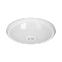 ZONDA LED 16W, taklampa med rörelsesensor, 1100lm, IP20, 4000K, mjölkfärgad polykarbonat, vit | HandlaSmidigt.se