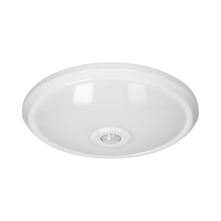 ZONDA LED 16W, taklampa med rörelsesensor, 1100lm, IP20, 4000K, mjölkfärgad polykarbonat, vit