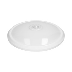 ZONDA LED 16W, taklampa med rörelsesensor, 1100lm, IP20, 4000K, mjölkfärgad polykarbonat, vit | HandlaSmidigt.se