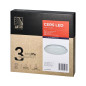 CERS LED 22W, takplafondbelysning, 2000lm, IP65, 4000K, mjölkaktig polykarbonat, vit