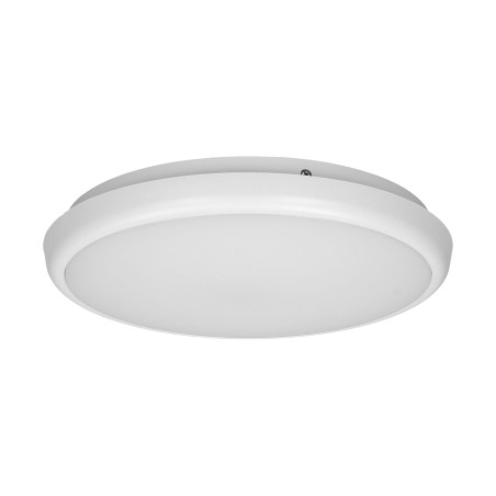 CERS LED 16W, taklampa, 1300lm, IP65, 4000K, mjölkig polykarbonat, vit