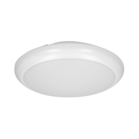 LAPIS LED 12W, takplafondbelysning med mikrovågsrörelsesensor, 800lm, IP65, 4000K, IK10, mjölkig polykarbonat, vit