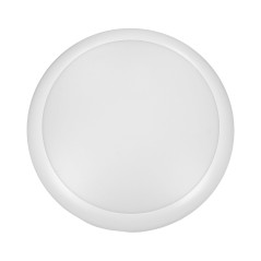 LAPIS LED 12W, takplafondbelysning med mikrovågsrörelsesensor, 800lm, IP65, 4000K, IK10, mjölkig polykarbonat, vit |…