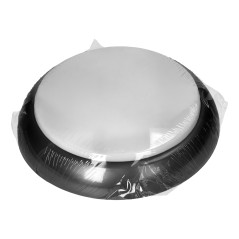 KOKO armatur 2xE27, 2x40W, svart polypropylen, matt polykarbonat skärm, IP44, IK10 | HandlaSmidigt.se