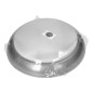 KOKO armatur med 2xE27 med mikrovågsrörelsesensor, 2x40W, silver-polypropylen, matt glaskupa-polykarbonat, IP44, IK10