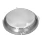 KOKO armatur med 2xE27 med PIR-rörelsesensor, 2x40W, silver-polypropylen, matt skärm av polykarbonat, IP44, IK10