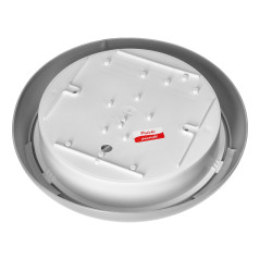 KOKO armatur med 2xE27 med PIR-rörelsesensor, 2x40W, silver-polypropylen, matt skärm av polykarbonat, IP44, IK10 |…