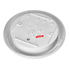 KOKO armatur med 2xE27 med PIR-rörelsesensor, 2x40W, vit polypropylen, matt polykarbonatkupa, IP44, IK10 | HandlaSmidigt.se