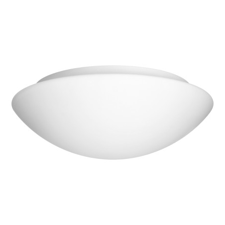 LUBA armatur med 3xE27 med en mikrovågssensor för rörelse, max effekt 3x60W, vit-stål, mattglas skärm, IP44.