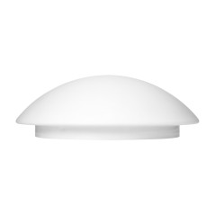 LUBA armatur med 3xE27 med en mikrovågssensor för rörelse, max effekt 3x60W, vit-stål, mattglas skärm, IP44. | HandlaSmidigt.se