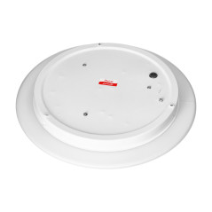 LUBA armatur med 3xE27 med en mikrovågssensor för rörelse, max effekt 3x60W, vit-stål, mattglas skärm, IP44. | HandlaSmidigt.se