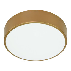 Denna taklampa har 4xE27, 4x24W, guld stål, matt glas skärm, IP20, diameter 500 mm. | HandlaSmidigt.se
