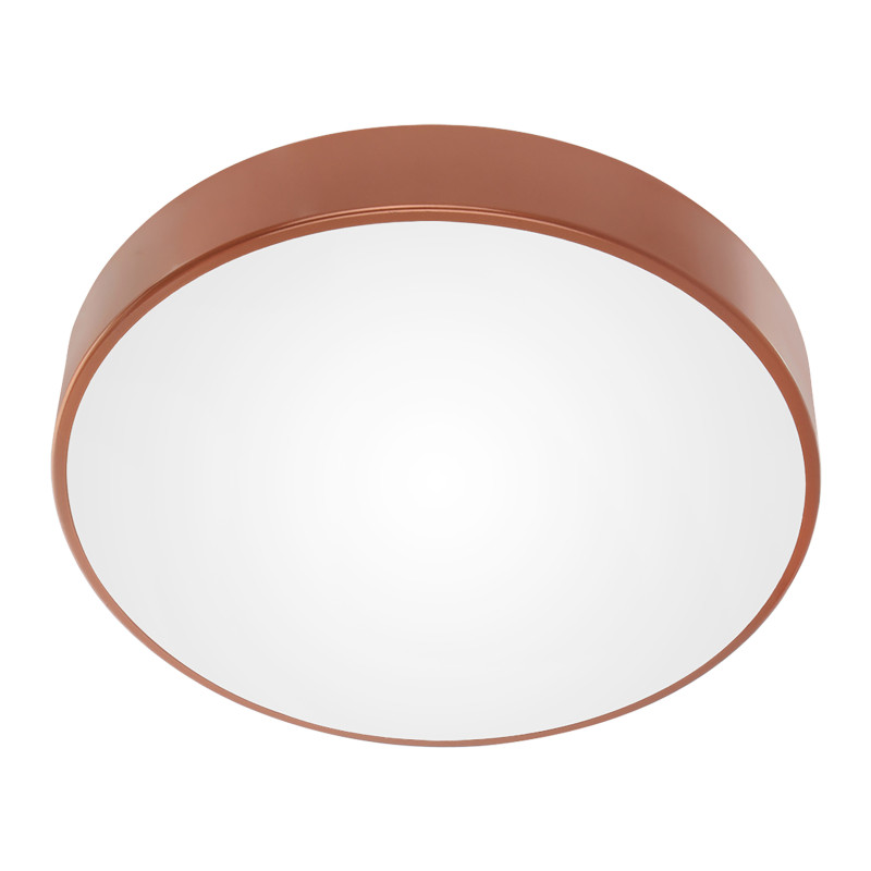 Denna taklampa med 4xE27, 4x24W, kopparstål, matt glas skärm, IP20,? 500