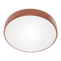 Denna taklampa med 4xE27, 4x24W, kopparstål, matt glas skärm, IP20,? 500