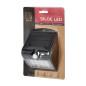 SILOE LED 1,5W, solcellslampa med rörelsesensor 120 grader, 190lm, IP65, 4000K, 1200mAh, dubbel ljuskälla, svart