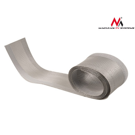 MCTV-675 S 41892 Kabelarrangör kabelmask 1,8m 85mm grå med kardborreband