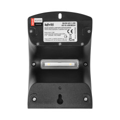 SILOE LED 1,5W, solcellslampa med rörelsesensor 120 grader, 190lm, IP65, 4000K, 1200mAh, dubbel ljuskälla, svart |…