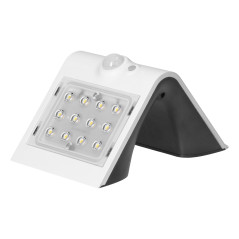 SILOE LED 1,5W, solcellslampa med rörelsesensor 120 grader, 190lm, IP65, 4000K, 1200mAh, dubbel ljuskälla, vit |…