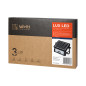 LUX LED 5W, solbelysningsstrålkastare med rörelsedetektor 500lm, IP65, 4000K, 2x1500mAh, svart