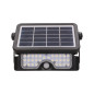 LUX LED 5W, solbelysningsstrålkastare med rörelsedetektor 500lm, IP65, 4000K, 2x1500mAh, svart