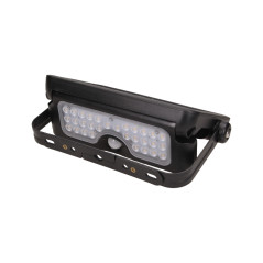 LUX LED 5W, solbelysningsstrålkastare med rörelsedetektor 500lm, IP65, 4000K, 2x1500mAh, svart | HandlaSmidigt.se