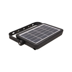 LUX LED 5W, solbelysningsstrålkastare med rörelsedetektor 500lm, IP65, 4000K, 2x1500mAh, svart | HandlaSmidigt.se