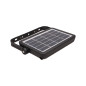 LUX LED 5W, solbelysningsstrålkastare med rörelsedetektor 500lm, IP65, 4000K, 2x1500mAh, svart