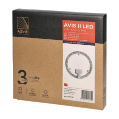 AVIS II LED-panel belysning LED 24W, 2200lm, 3000K, ? 215 | HandlaSmidigt.se